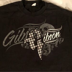 Gibson Black Graphic Tee for Men